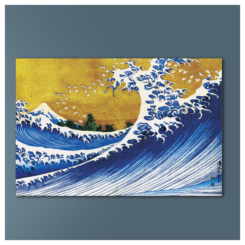 Hokusai - Single Picture Frame Print, 80cm H x 120cm W x 1.8cm D