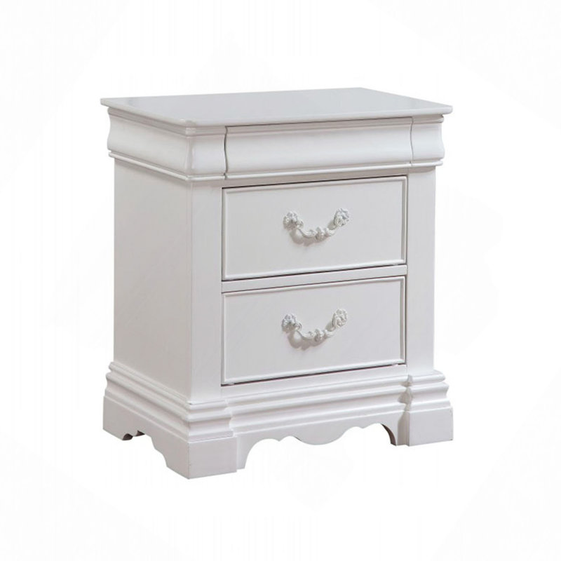 Table de chevet en pin avec 3 tiroirs