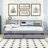 Twin Upholstered Daybed with Shelves and Drawers-1175844622