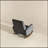 Dark Grey Fabric Solid Wood Rocking Chair