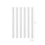 Bâtonnets-filtres en acétate de coton blanc de qualité supérieure, tiges cylindriques de 3,8 po x 0,3 po (en vrac)