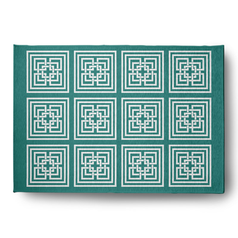 Chenille Indoor / Outdoor Rug, Rectangle 4 pi x 6 pi