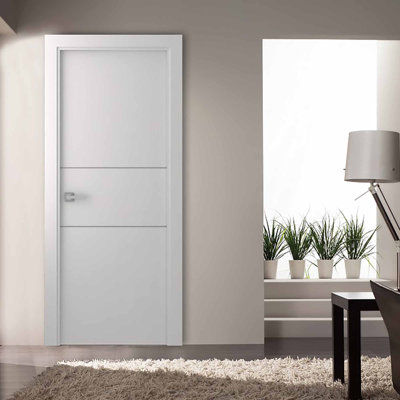 Optima Solid + Manufactured Wood Flush without Installation Hardware Kit Slab Door