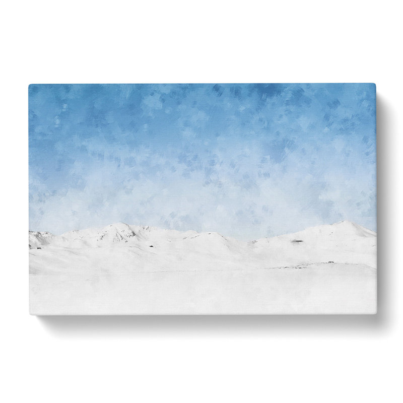 Snowy Mountains in Austria - Wrapped Canvas, 50cm H x 76cm W x 3cm D