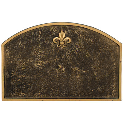 Fleur de Lis 1-Line Wall Address Plaque