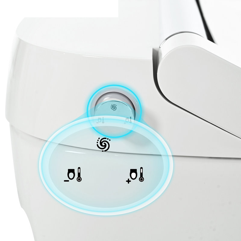 1/1.28 GPF Elongated Smart Toilet With Built-In Heated Seat