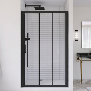 44-48"W X 70"H Semi Frameless Sliding Shower Door