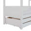 Booth European Single (90 x 200cm) House Beds with Trundle