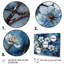 Art mural sur toile de pommier blanc et bleu II-88526909-88526910
