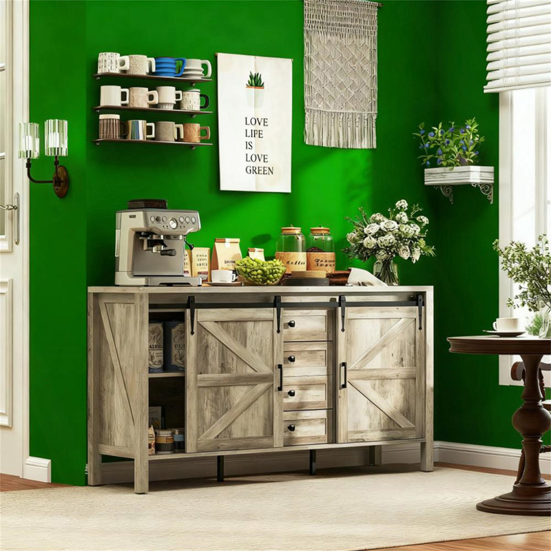 59"Sideboard with Thick Top  Buffet Cabinet