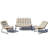 4-person Patio Sofa With Cushions-470841949