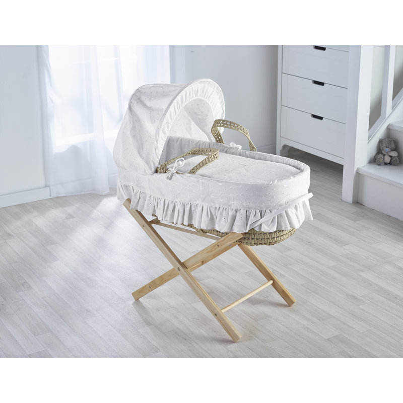 Moses Basket with Bedding with Mattress