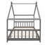 Lit simple en bois, gris-506226995