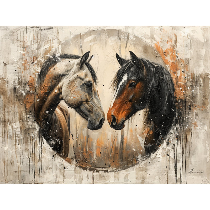 Rideau de douche à motif de chevaux - décor de salle de bain animal 16688, H 84 po x l 70 po