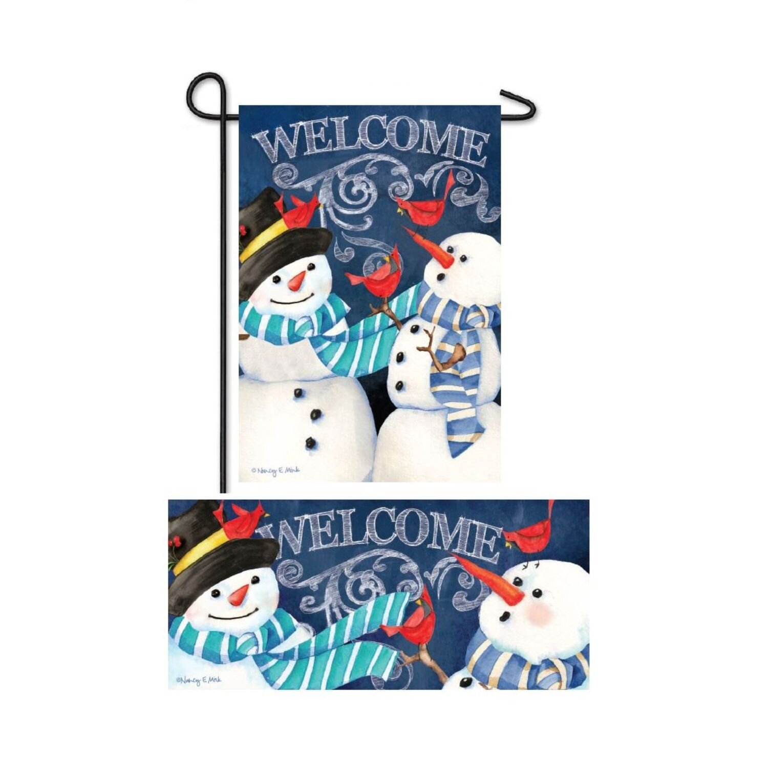 https://assets.wfcdn.com/im/17673603/compr-r85/1309/130927311/winter-christmas-snowman-welcome-garden-burlap-flag-and-sassafras-2-piece-non-slip-outdoor-door-mat-set.jpg