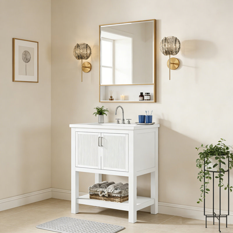 Mini-applique pour salle de bain 24 po et fer forgé 24 po (ensemble deux pièces)