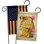 Drapeau de jardin à 2 faces en polyester / mélange de polyester 19 po x 13 po