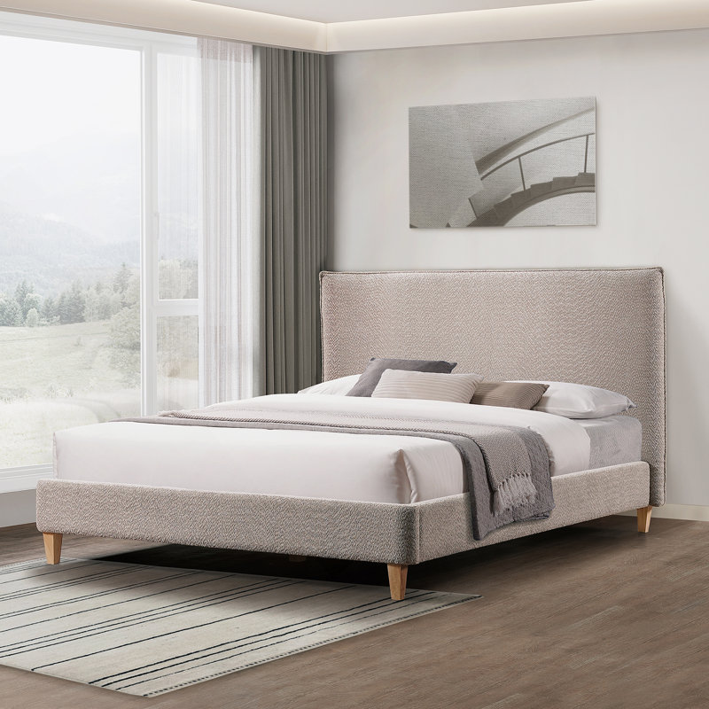 Lit plateforme tapissier Vireo