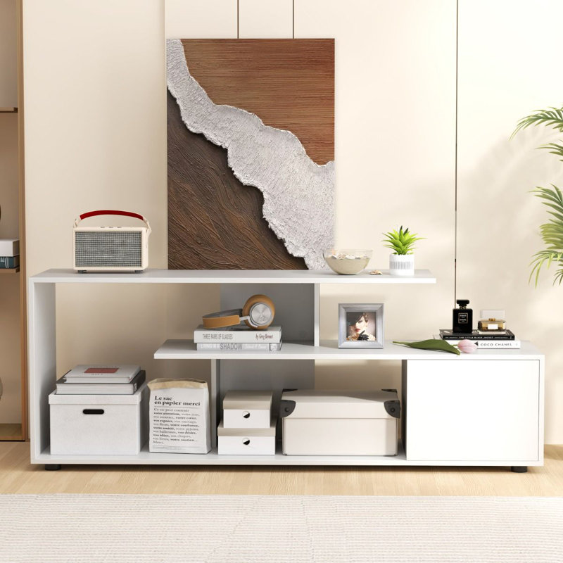 Unfinished TV Stand for TVs up to 55", White