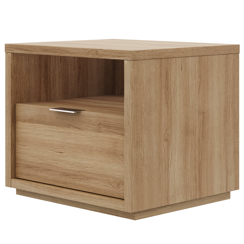 Nightstand with 1-Drawer, Brown