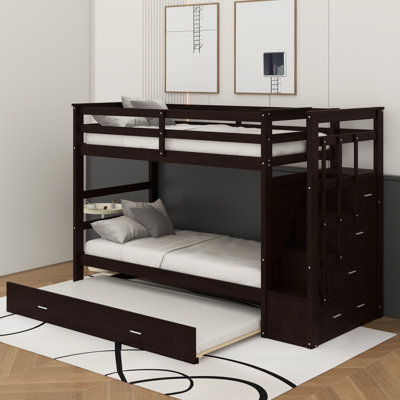 Twin Over Twin Bunk Bed With Trundle