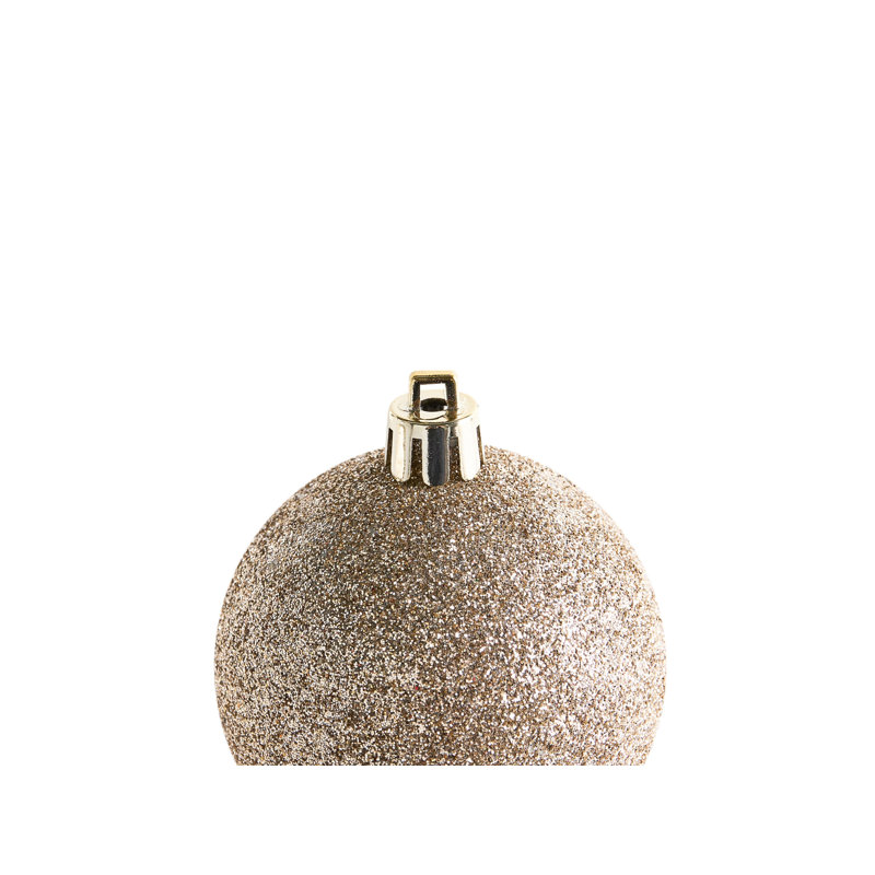 7cm Solid Colour Plastic / Acrylic Ball Ornament, Gold