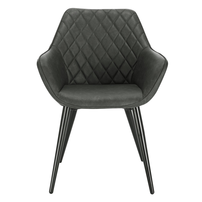 Wetumka Upholstered Chair, Anthracite