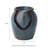 9.25"H Turquoise Leaf Textured Ceramic Jar Tabletop Fountain With Pump And LED Light (KD)