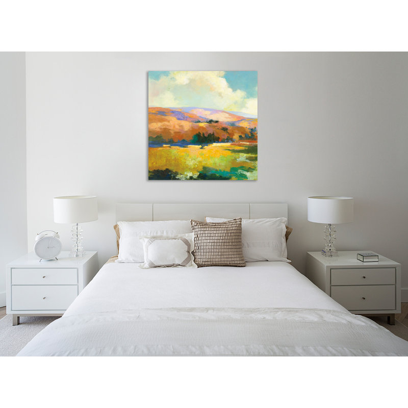 "Day Break Valley II", toile tendue par Julia Purinton, H 12 po x l 12 po x P 1,5 po