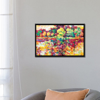 « cannop étangs ii », reproduction de peinture à l’acrylique sur toile tendue