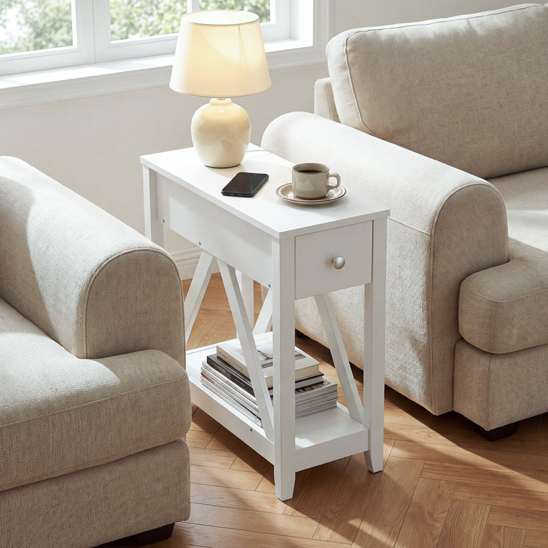 Sherborn Narrow End Table with Drawer