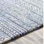 Tapis bleu foncé / ivoire en laine touffeté à la main Abdera-946119543