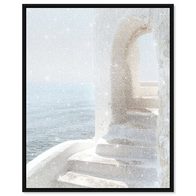 Stone Stairs II Nautical & Beach Canvas Print by Oliver Gal, Black Frame, 16 x 20