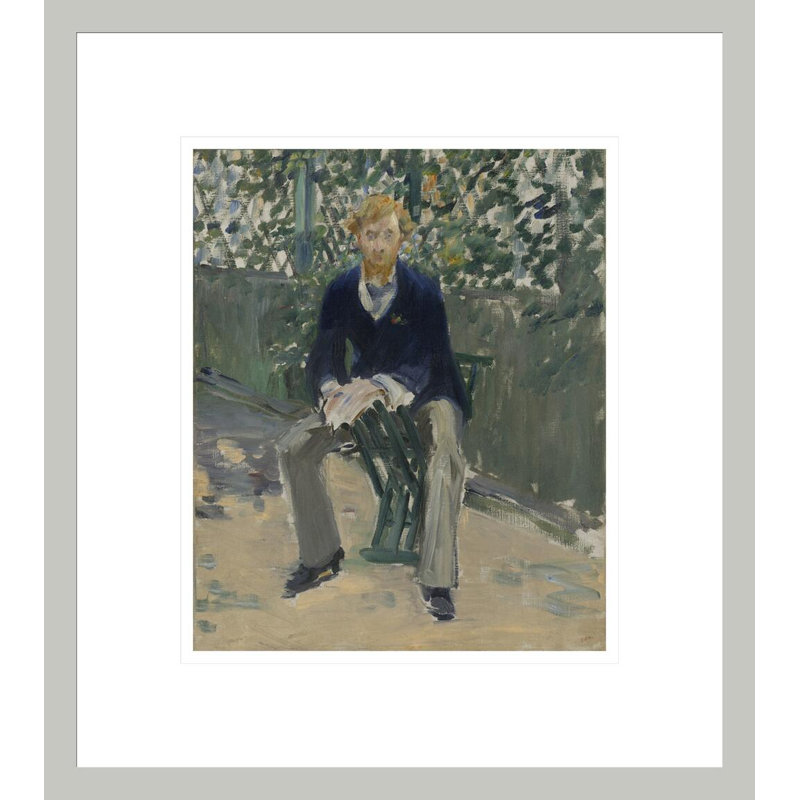 «George Moore in the Artist's Garden» par impression giclée encadrée, 15,47 po H x 13,75 po L