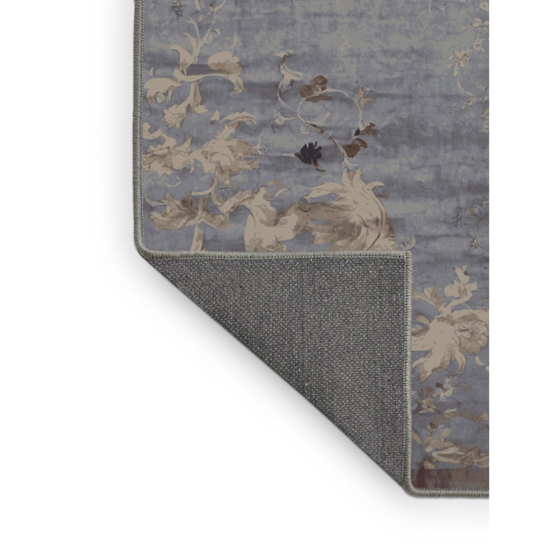 Tapis rose soyeux et moelleux