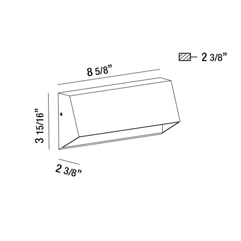 Integrated LED Metal Deck Light, Marine Grey