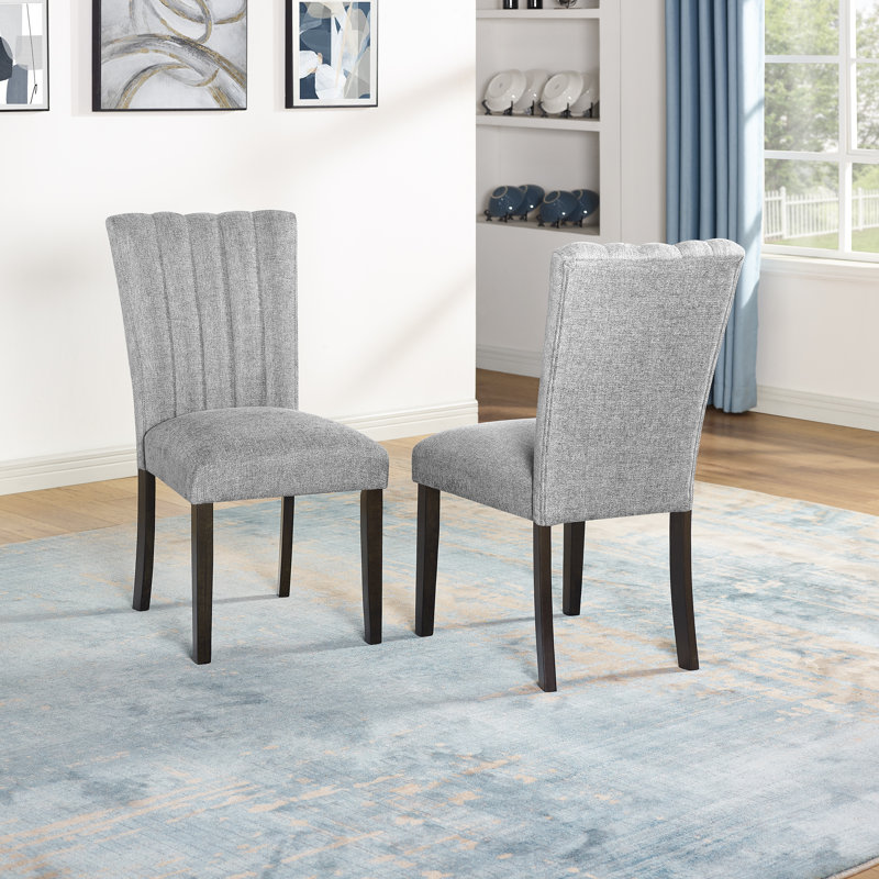 19'' H Linen Upholstered Dining Chair