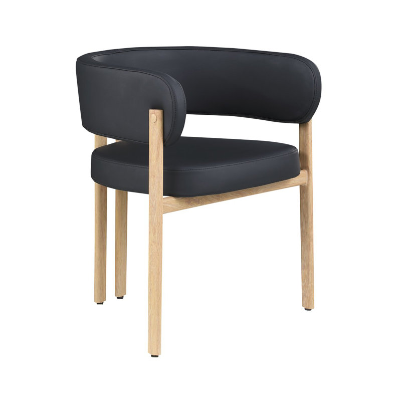 Chaise de salle à manger Belisse, ensemble de 2, Noir