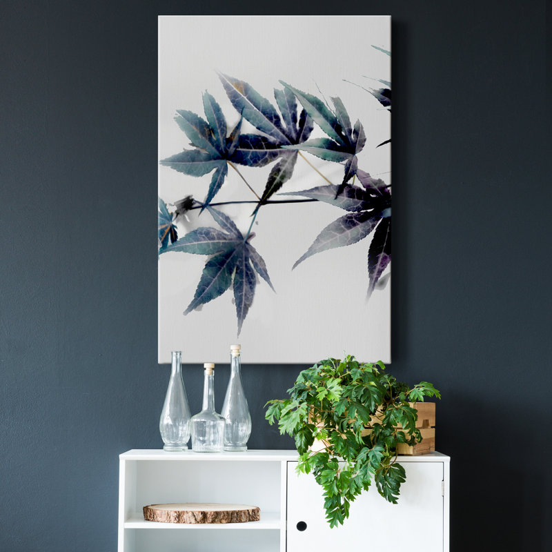 Érable bleu II - impression sur toile tendue, H 27 po x l 18 po x P 1 po