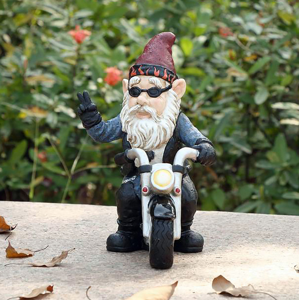 PEACE BIKER GNOME (HI-LINE EXCLUSIVE) Hi-Line Gift Ltd.