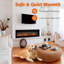 Metro Lane Black Electric Fireplace-399296091