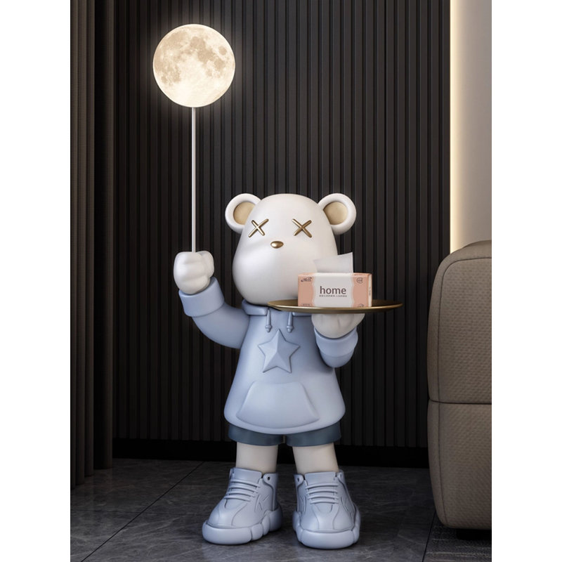 Décoration luxueuse lampe lune 3 couleurs