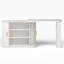 Table de coiffeuse extensible en L avec volet roulant