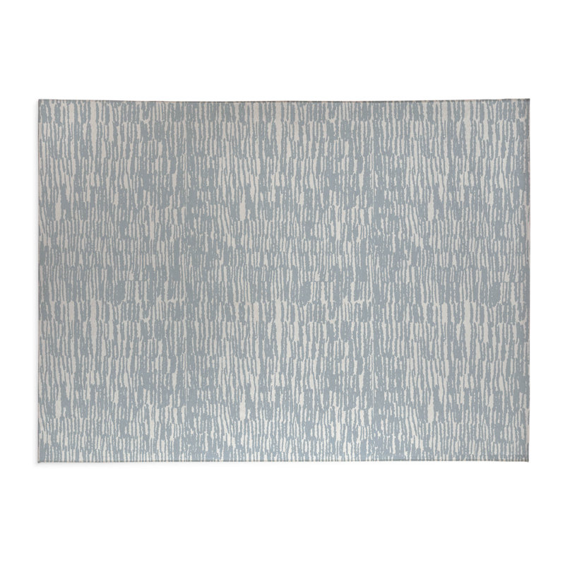 Tapis de bureau Strands, L 3 pi x L 2 pi, Bleu ardoise