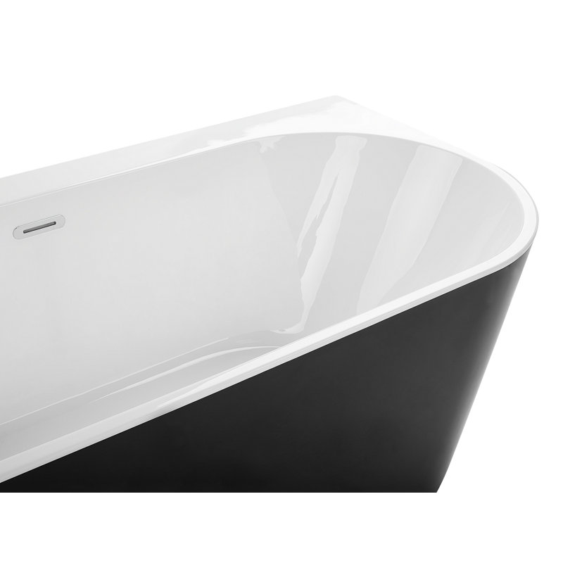 Davy 1700mm x 800mm Acrylic Bathtub with Tap, Black