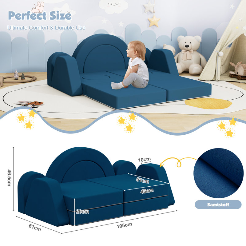 Children's Sofa / Sectional, Blue