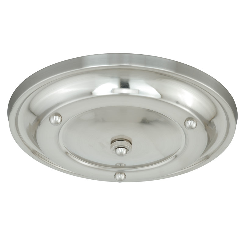 Porte-luminaire multiple Montgomeryville, H 2,5 po x l 12,75 po, Nickel poli
