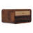 Wood Chestnut Wall-Mounted Open Woven Bedside