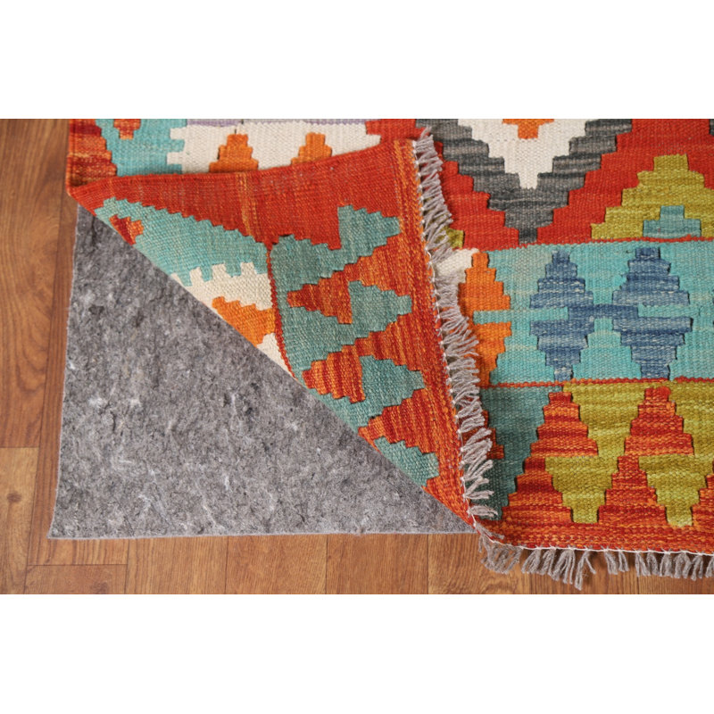 Tapis réversible en laine Kilim 7 x 7