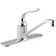 Coralais Three-Hole Kitchen Sink Faucet with 8-1/2" Spout and Lever Handle
